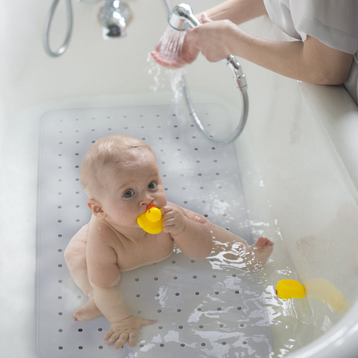 2 Pcs  70×40 cm Anti‑Slip Grip Shower Mat Quick‑Dry Bath Mat with 100+ Suction Cups