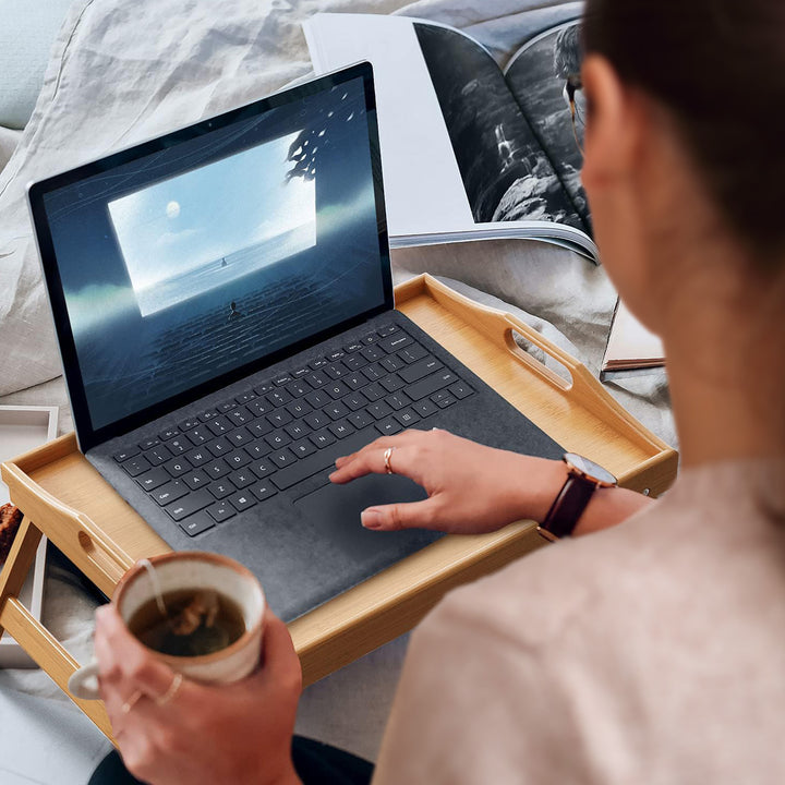 Foldable Bamboo Bed Tray / Breakfast Serving Table