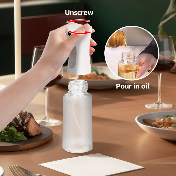 2 Pcs 200ml Refillable Oil Spray Bottles