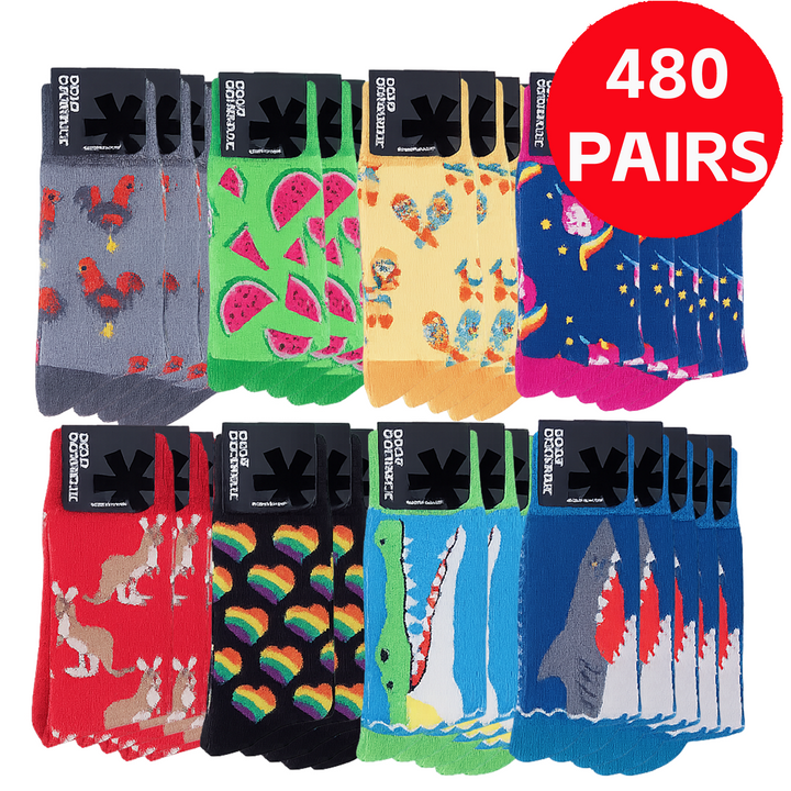 Wholesale 480 Pairs Novelty Socks