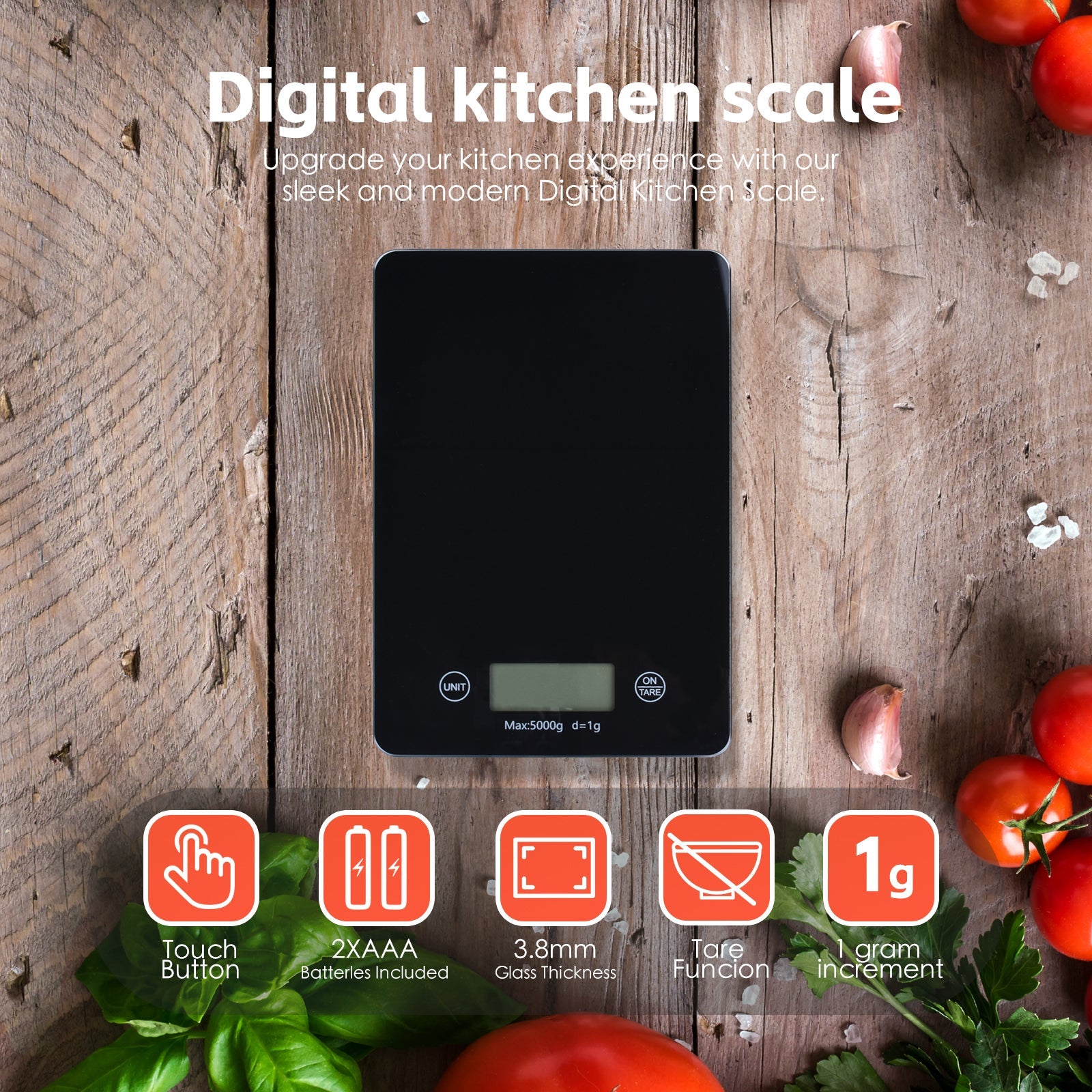Paris Hilton Digital Glass Kitchen Scale