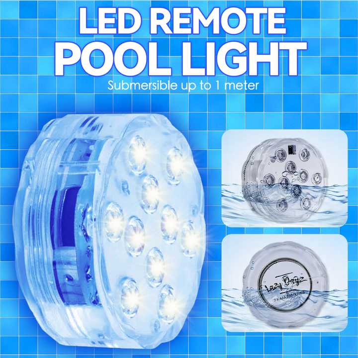 2 Pcs Lazy Dayz 13 Colors LED Remote Pool Light
