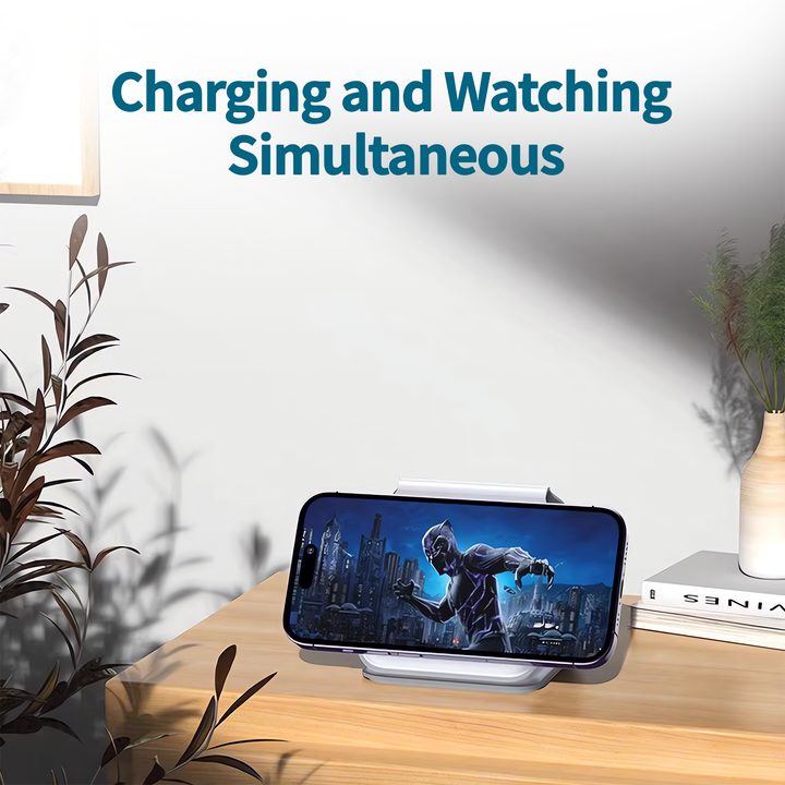 3 in 1 Wireless 15W Qi Fast Charging Foldable Station for Apple Mag Safe
