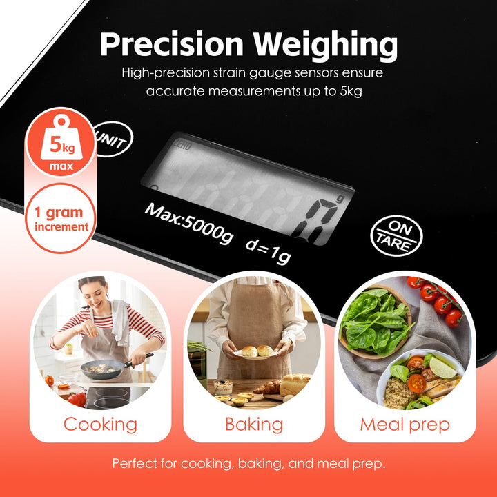 5 KG Digital Glass Kitchen Scale