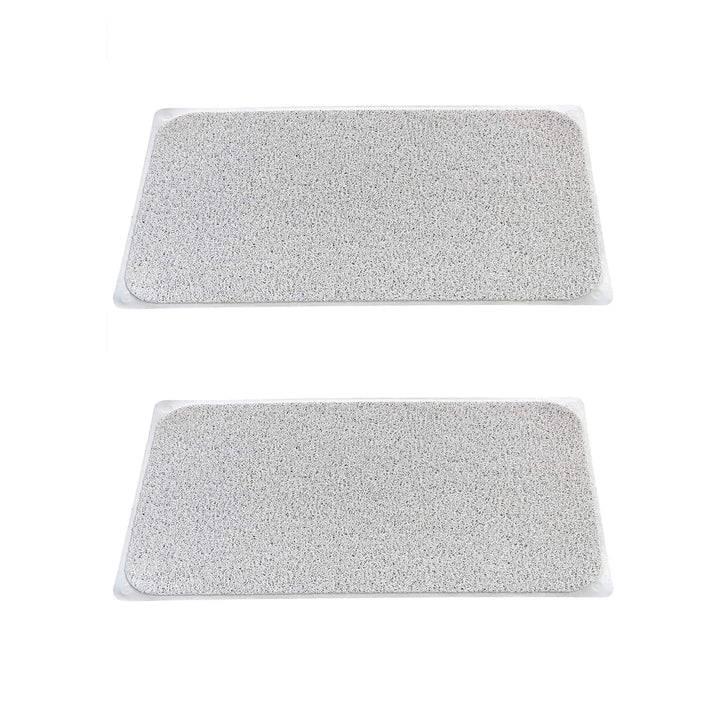2 Pcs Premium Non-Slip Loofah Shower Mat Bathroom Safe 75 x 44 cm