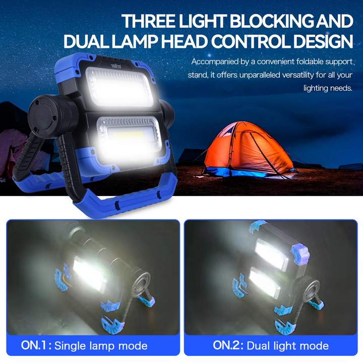 Brillar 600 Lumen Versatile 360° Rotating COB LED Work Lamp
