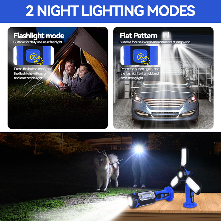 Brillar 200 Lumen 3 Foldable Panel LED Floodlight Lamp