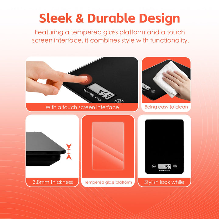 5 KG Digital Glass Kitchen Scale
