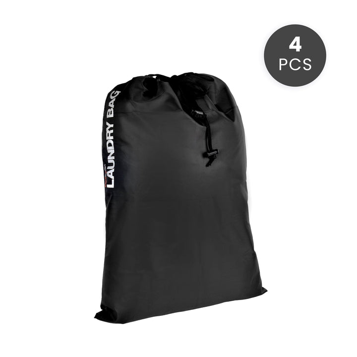 Flightmode 4PK Travel Laundry Bag Drawstring Water Resistant Sports Gym Clothes Organiser