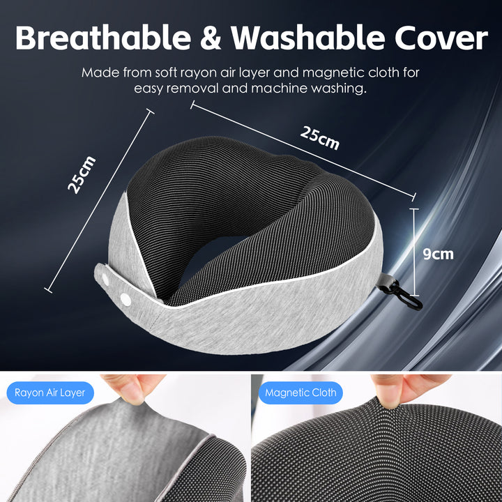 Compact Luxury Memory Foam Travel Pillow