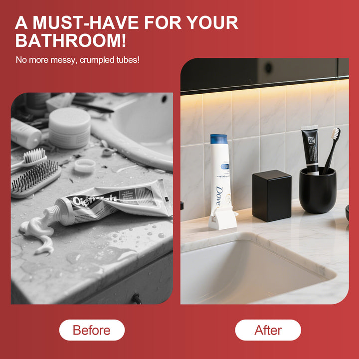 2 Pcs Toothpaste Rolling Dispensers Squeezer
