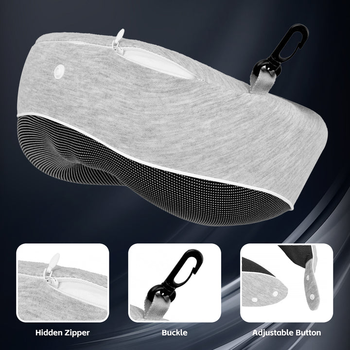 Compact Luxury Memory Foam Travel Pillow