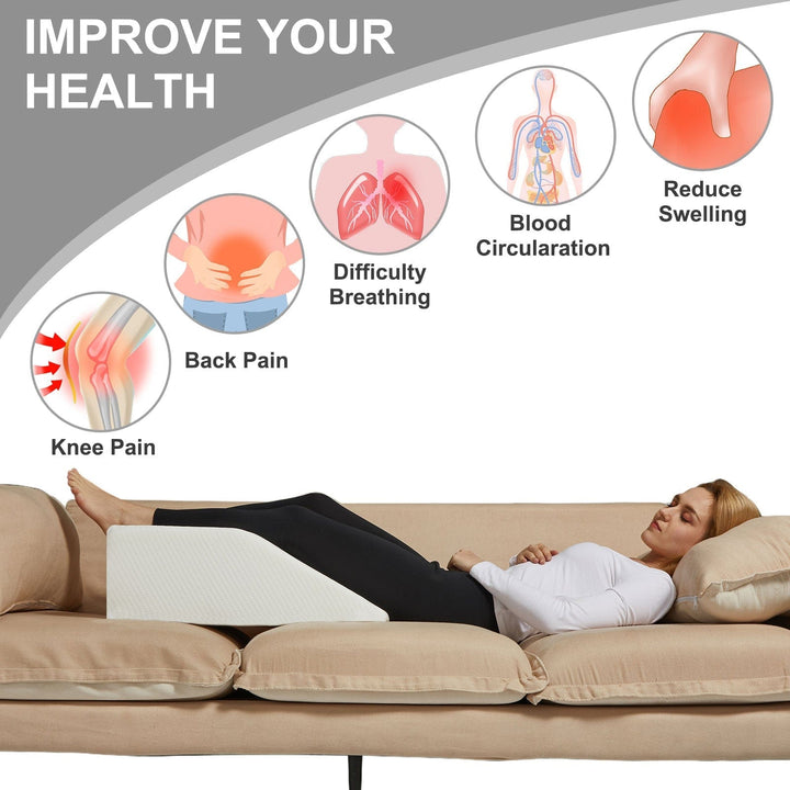 Living Today Pillows Memory Foam Bed Wedge Leg Support Elevation Pillow