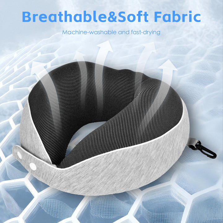 Compact Luxury Memory Foam Travel Pillow