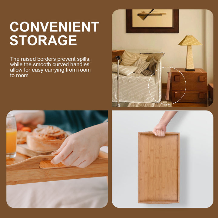 Foldable Bamboo Bed Tray / Breakfast Serving Table