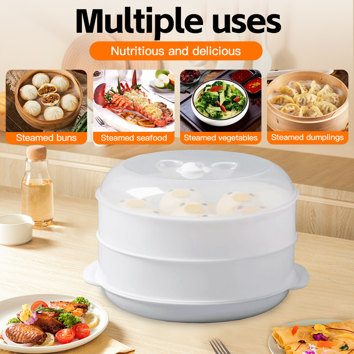 2 Tier Microwave Steamer