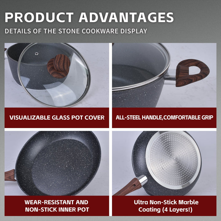 Clevinger 24cm Non-Stick Casserole Cookware Dish