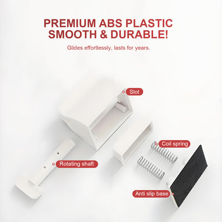 4 Pcs Toothpaste Rolling Dispensers Squeezer – Compact, Durable PP, Non-Slip Base