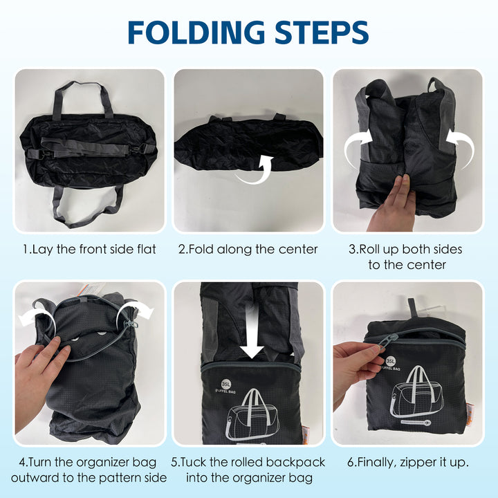 35L Foldable Lightweight Duffel Travel Bag