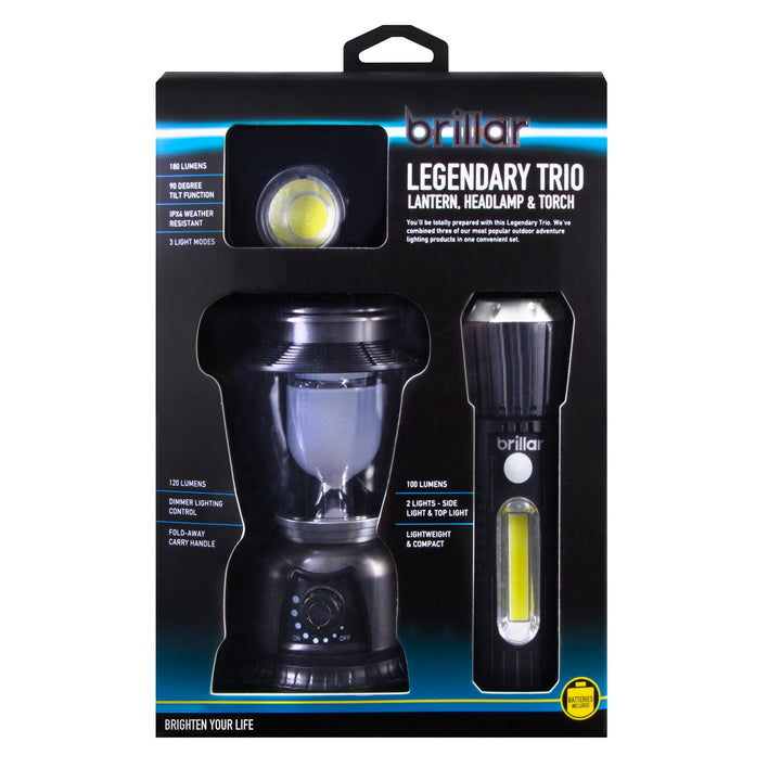 Brillar Headlamps lantern torch Brillar Legendary Trio Touch, Headlamp & Lantern