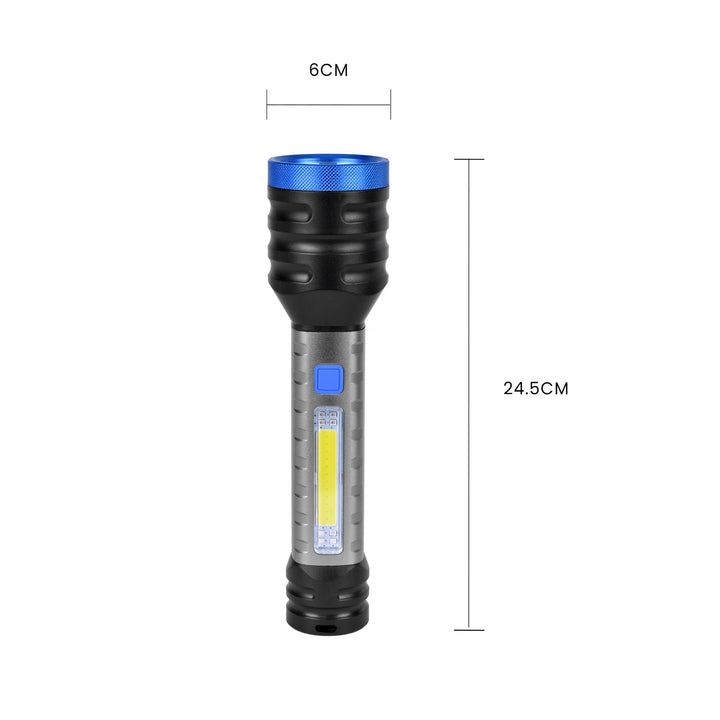 Brillar 200 Lumen USB Rechargeable Multifunction Flashlight