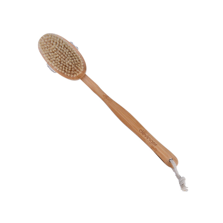 Bamboo Bath Shower Long Detachable Handle Body Brush
