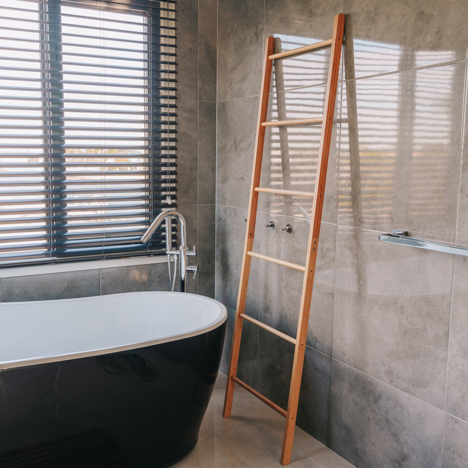 Bamboo Towel Ladder 180cm 6 Steps Online Homewares — free download