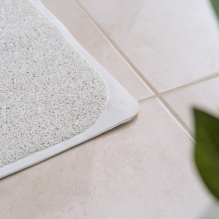 2 Pcs Premium Non-Slip Loofah Shower Mat Bathroom Safe 75 x 44 cm