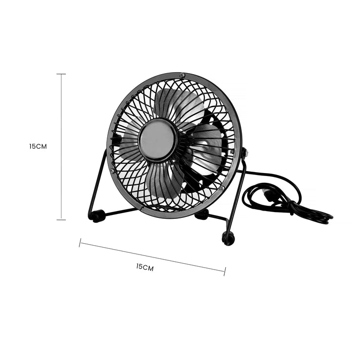 360° Tilt Adjustable USB Portable Mini Desk Fan