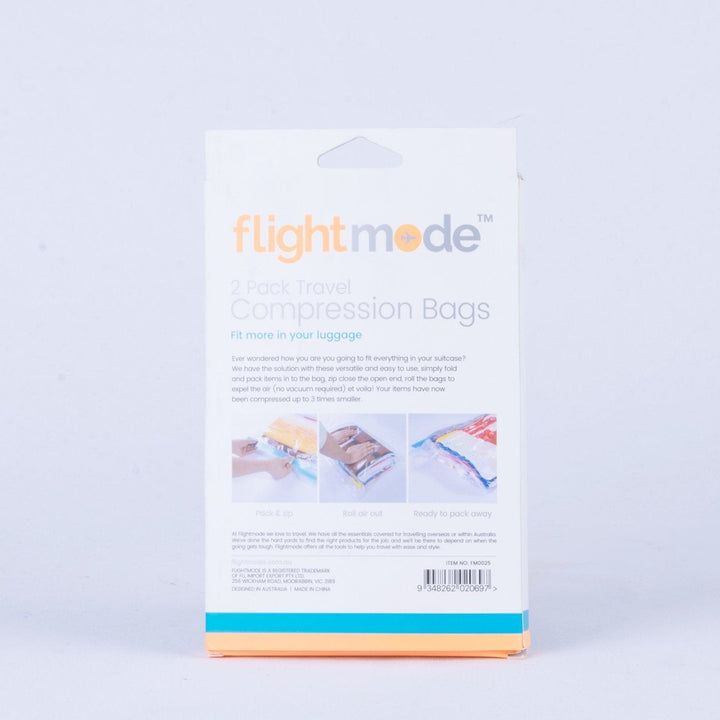 Flightmode 2 Pack Easy Care Travel Vacuum Compression Bags