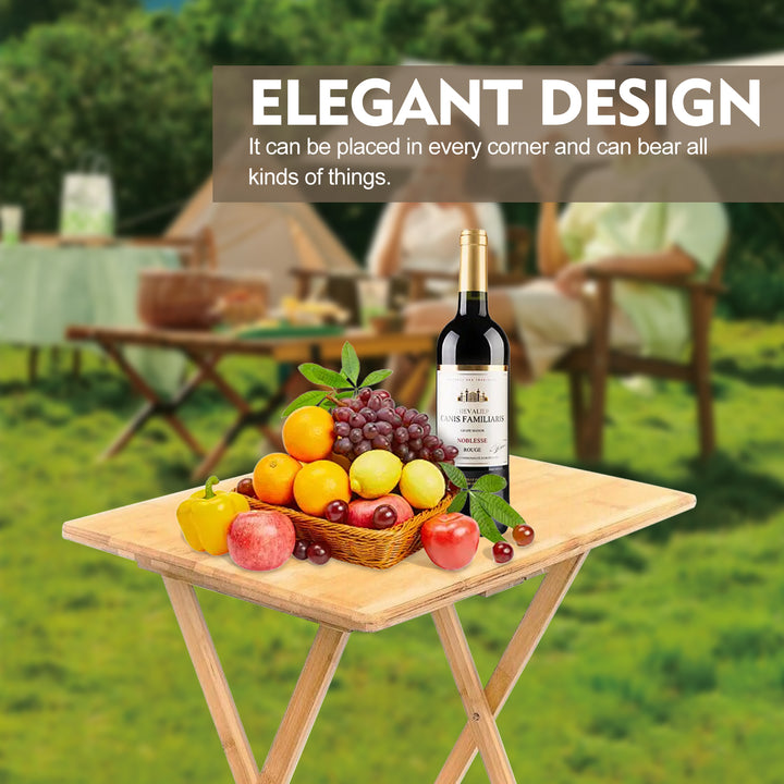 Bamboo Folding Laptop Tray & Snack Table