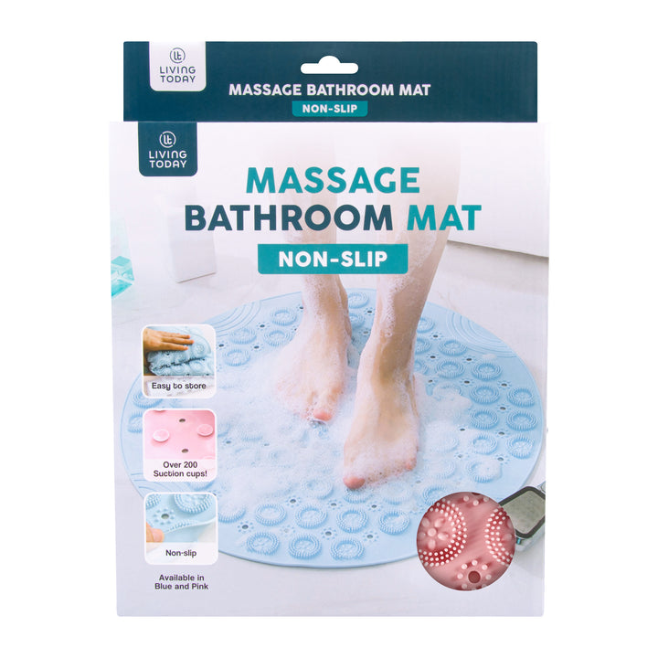 Livingtoday Non-Slip Massager Bathroom Mat