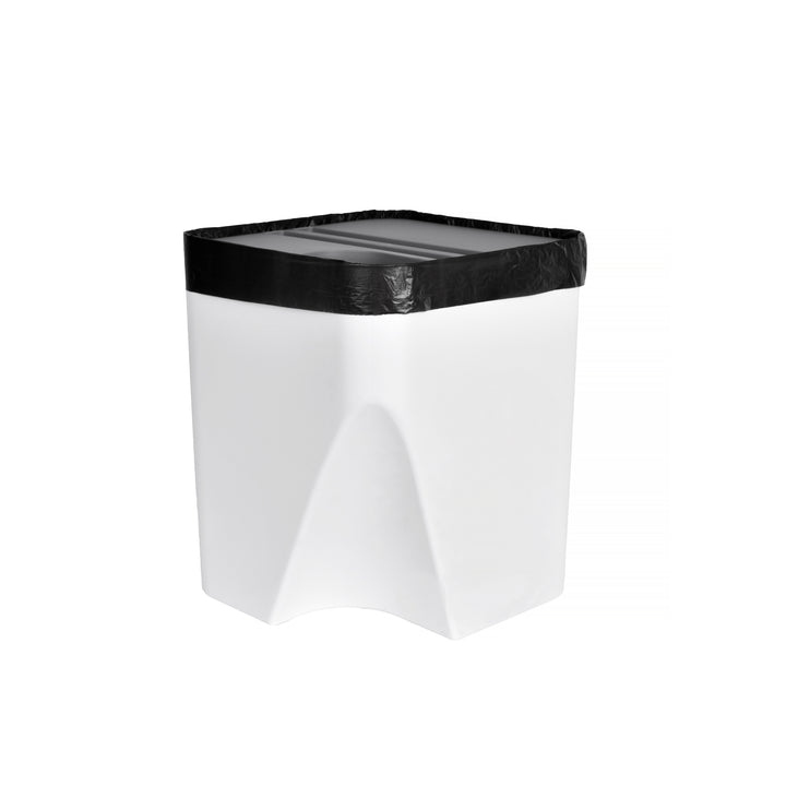 2 Pcs 12L+18L Stackable Plastic Kitchen Trash Bin Household Classification Storage Box