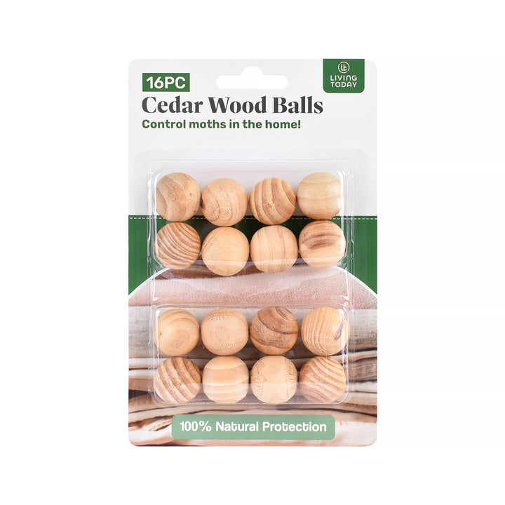 16 Pcs Livingtoday Cedar Wood Balls