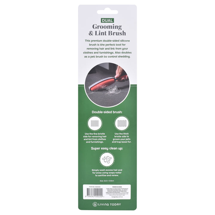 Double Side Grooming And Lint Brush