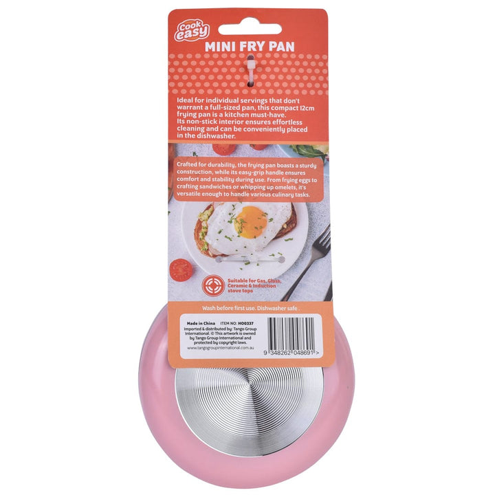 COOK EASY frying pan 12cm Mini Stainless Steel Non Stick Frying Pan Round Egg Pan