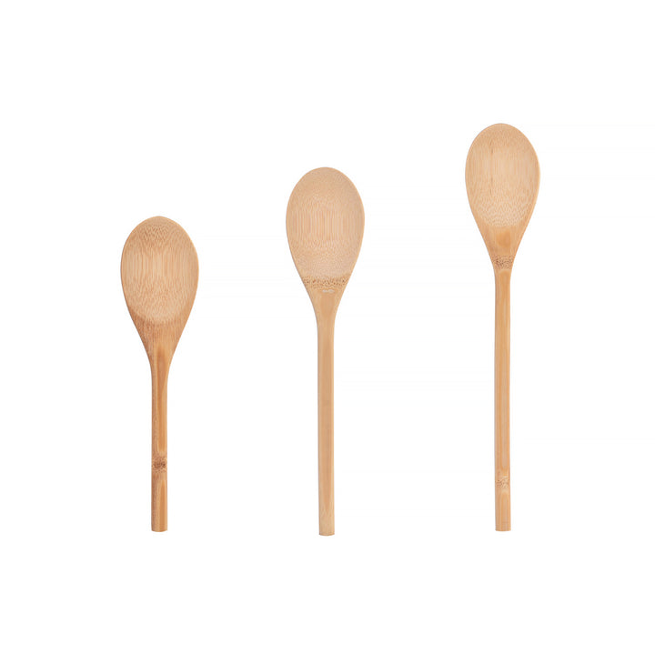 3 Pcs Bamboo Cooking Spoon Set