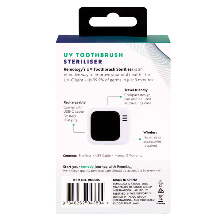 Remology Rechargeable UV Toothbrush Sterilizer