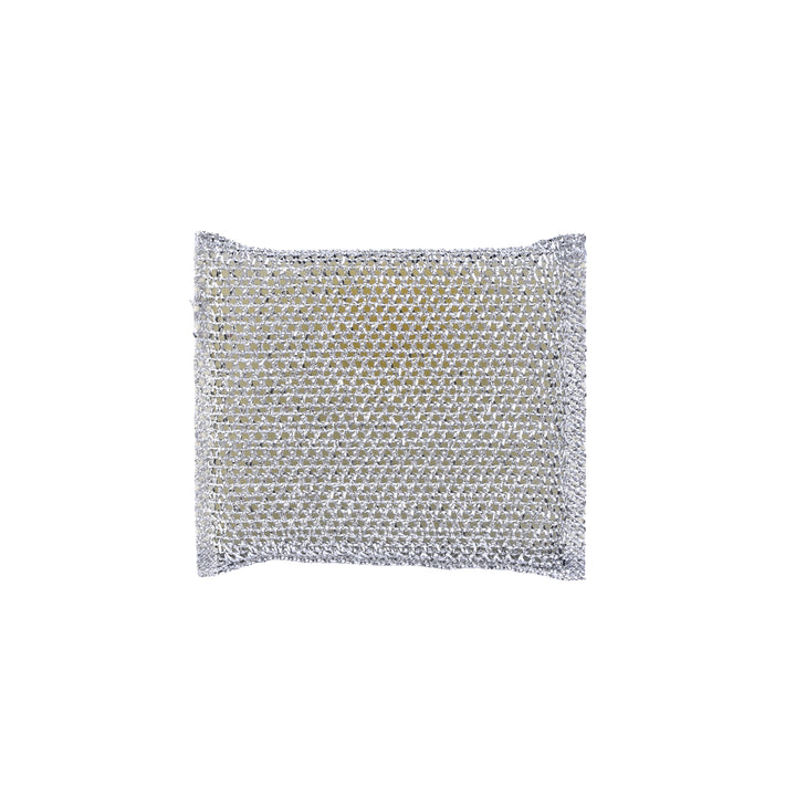 8 Pcs Non Scratch Mesh Sponge Metallic Silver and Gold