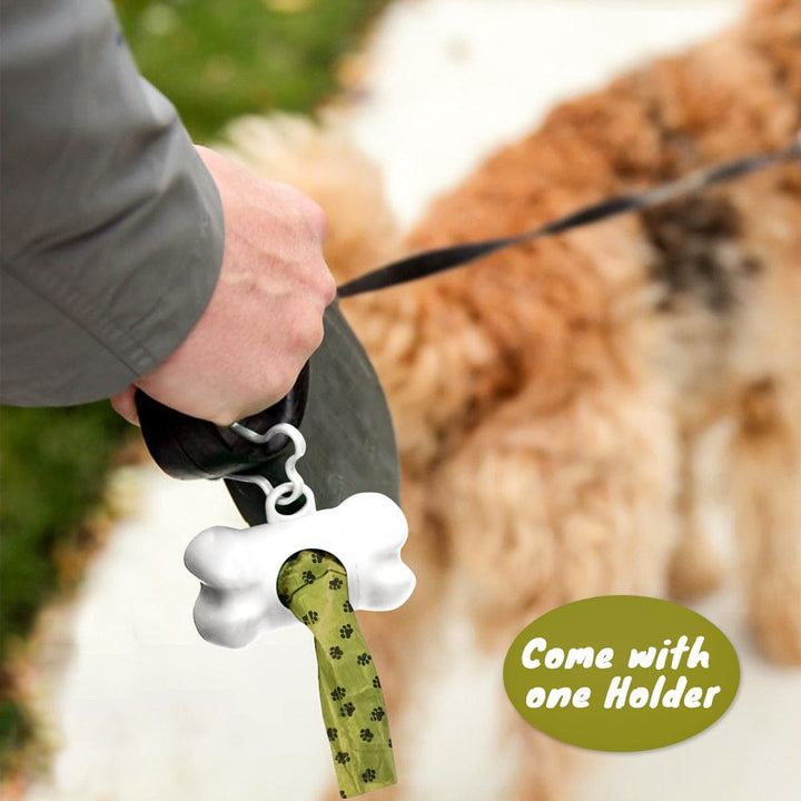 LIVINGTODAY dog poop dispenser and bags LIVINGTODAY Pet Dog Poop Dispenser and 165 Biodegradable Unscented Waste Bags