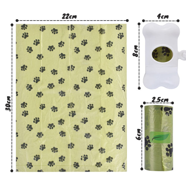 LIVINGTODAY dog poop dispenser and bags LIVINGTODAY Pet Dog Poop Dispenser and 165 Biodegradable Unscented Waste Bags