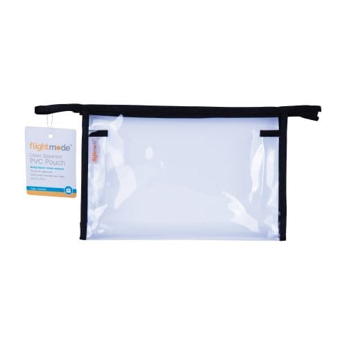 Flight Mode Waterproof PVC Clear Zippered Carry Pouch