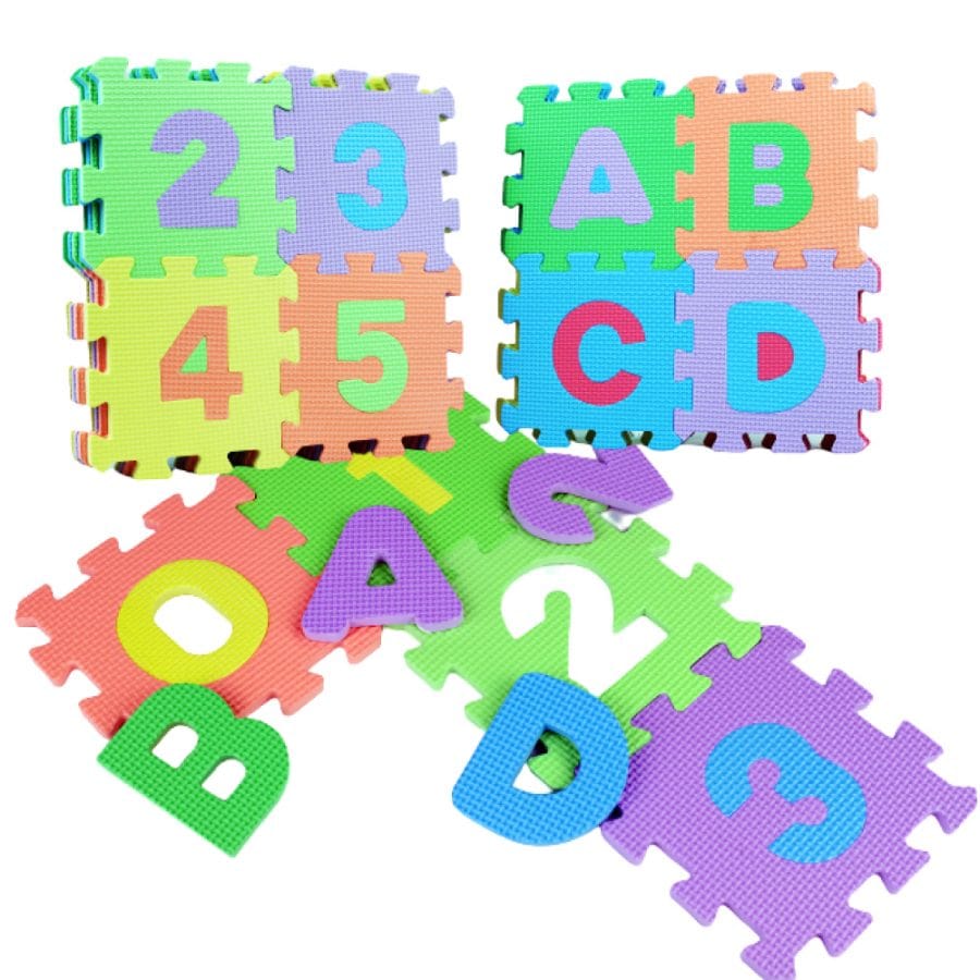 Living Today Homewares Kids EVA Mini Alphabet and Numbers 36 Pack