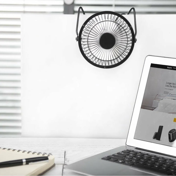 360° Tilt Adjustable USB Portable Mini Desk Fan