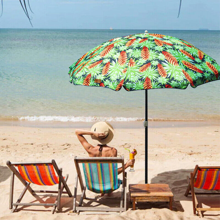 Lazy Dayz 1.8m Tiltable Beach Umbrella with Carry Bag - Mossman
