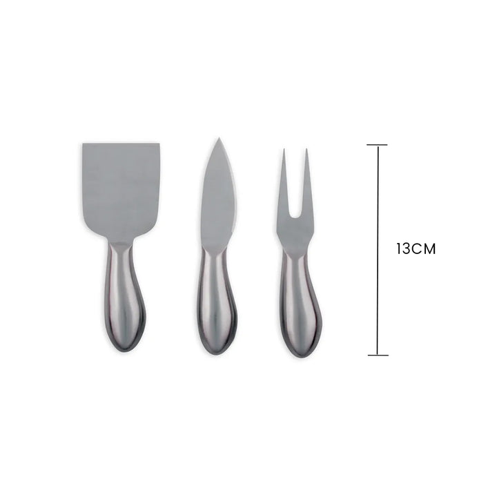 3 Pcs Clevinger Belmont Stainless Steel Cheese Knife Set