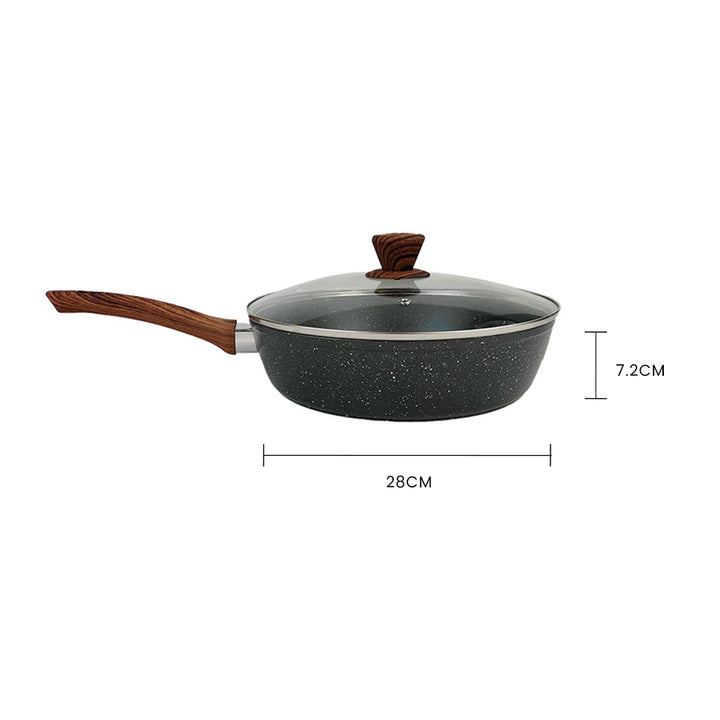 28cm PFOA Free Non-Stick Saute Pan with Lid