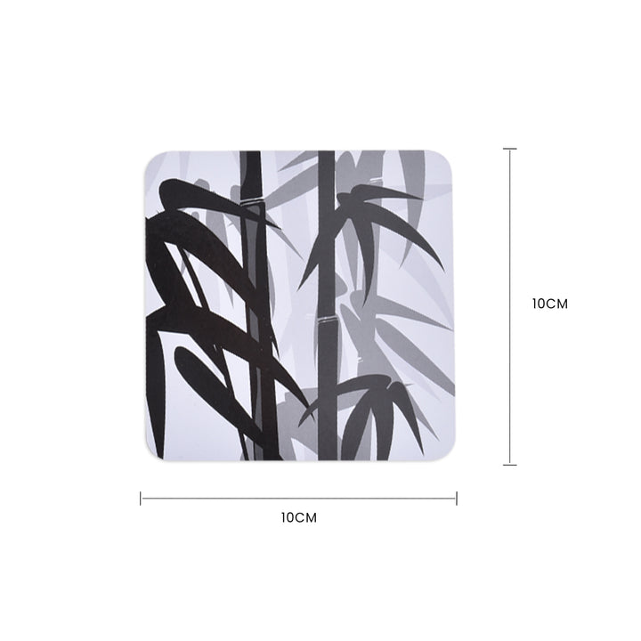 4 Pcs Clevinger MDF Coasters Bamboo
