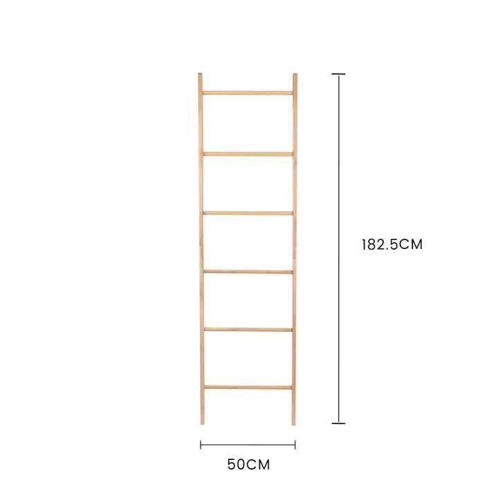 180cm 6 Steps Bamboo Towel Ladder