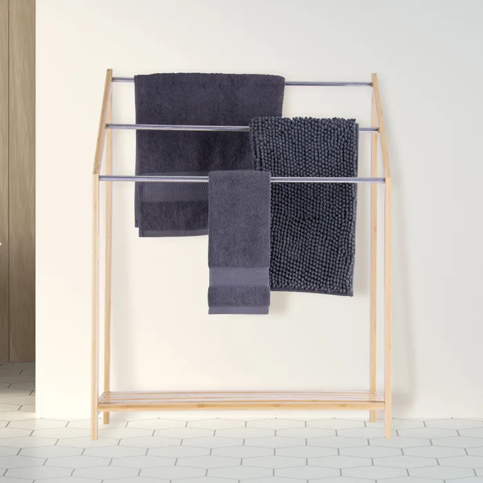 bamboo towel rack